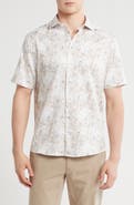 WESTZEROONE Emilio Short Sleeve Stretch Button-Up Shirt