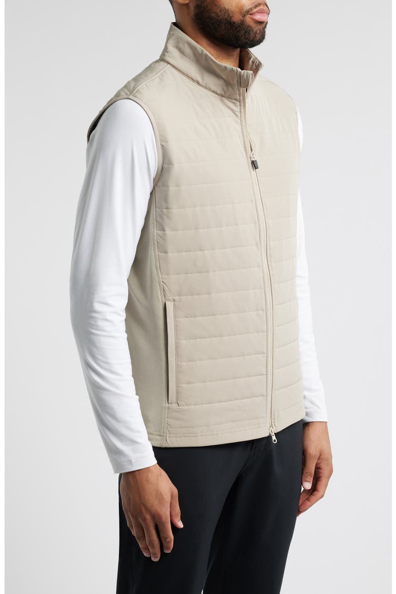 Warren Quilted Waterproof Golf Vest, Alternate, color, TAN