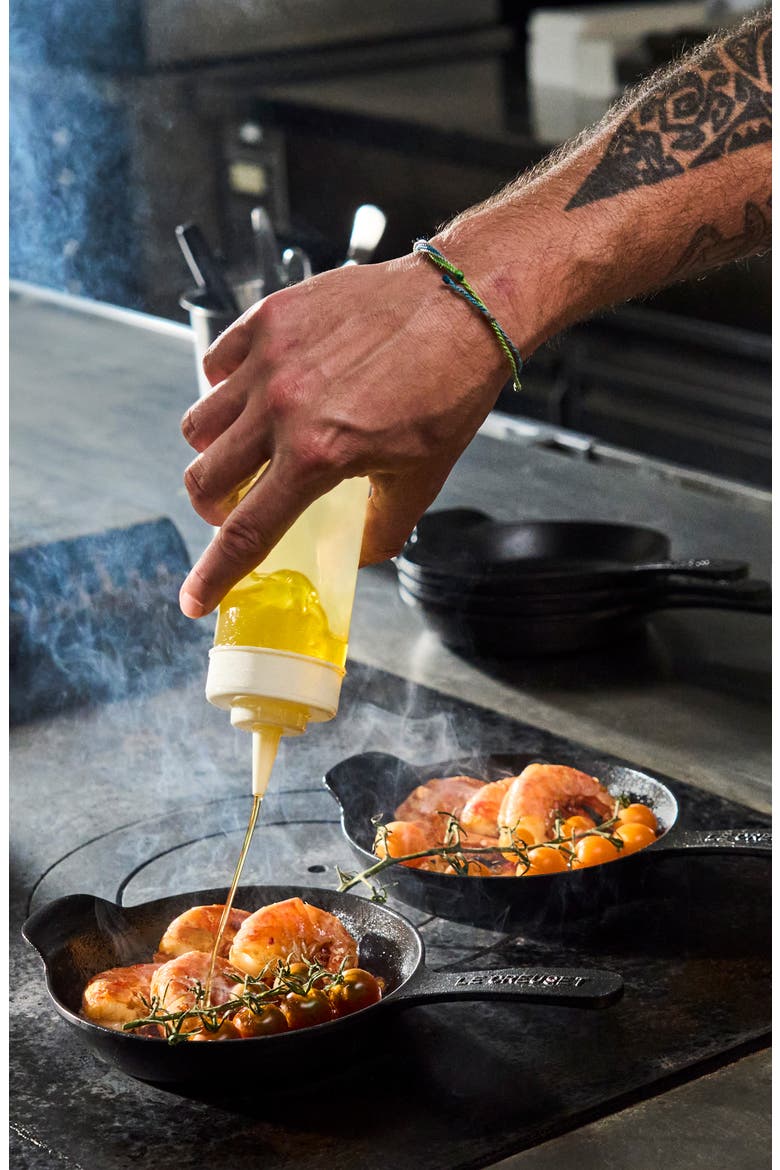 Gourmand Set of 4 1/3-Quart Enamel Cast Iron Skillet, Alternate, color, MATTE BLACK