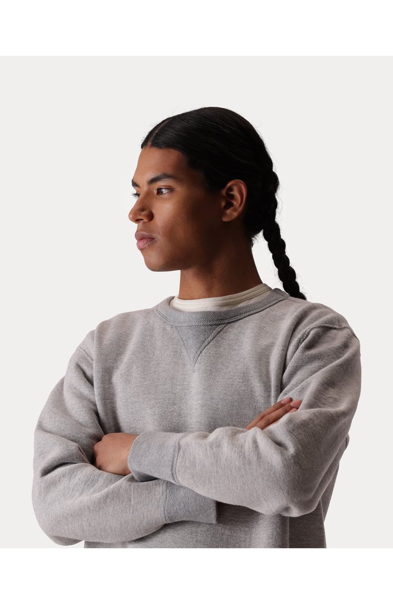 Fortela Vintage Inspired Crew Neck Sweatshirt, Alternate, color, Melange Grey