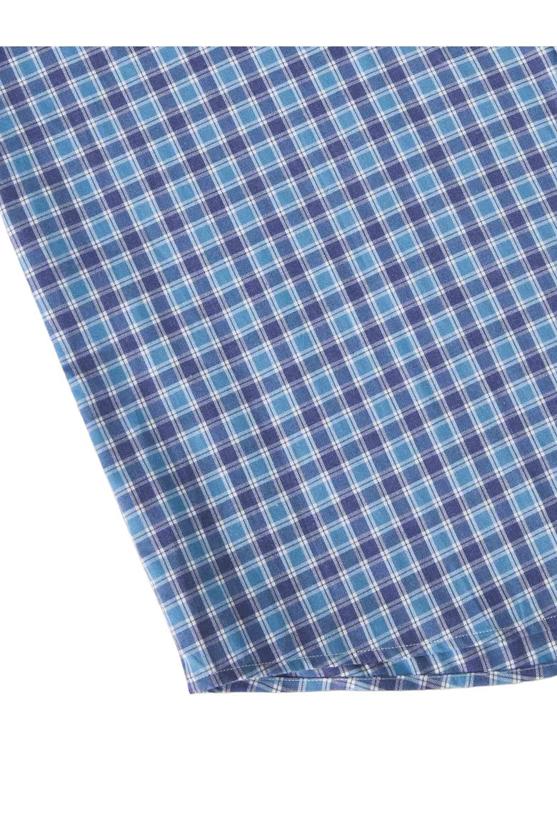 Reynolds Ultra Light Weight Brushed Multi Check Shirt, Alternate, color, Blue Multi