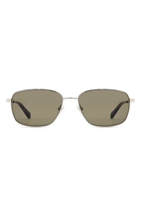 58mm Rectangular Sunglasses