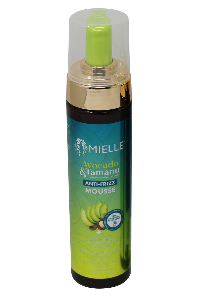 Avocado & Tamanu Anti-Frizz Mousse, Main, color, NO COLOR