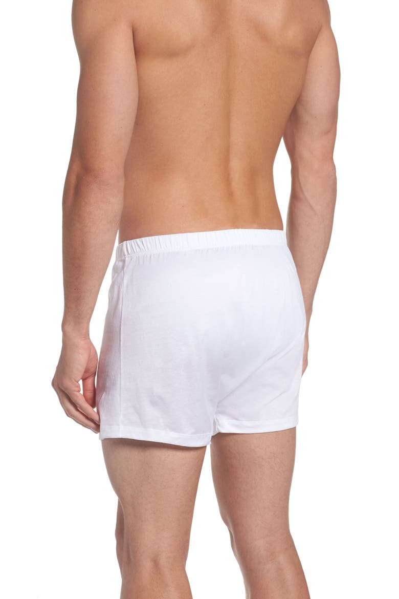Cotton Sporty Button Fly Cotton Boxer, Alternate, color, WHITE