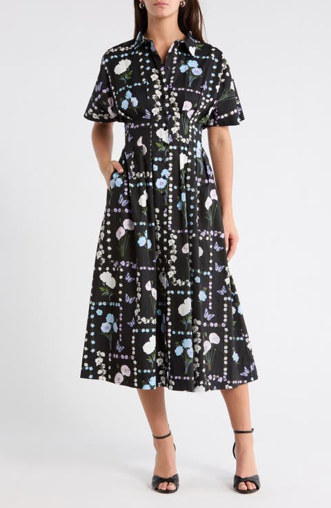 Wilderra Pleated Midi Dress