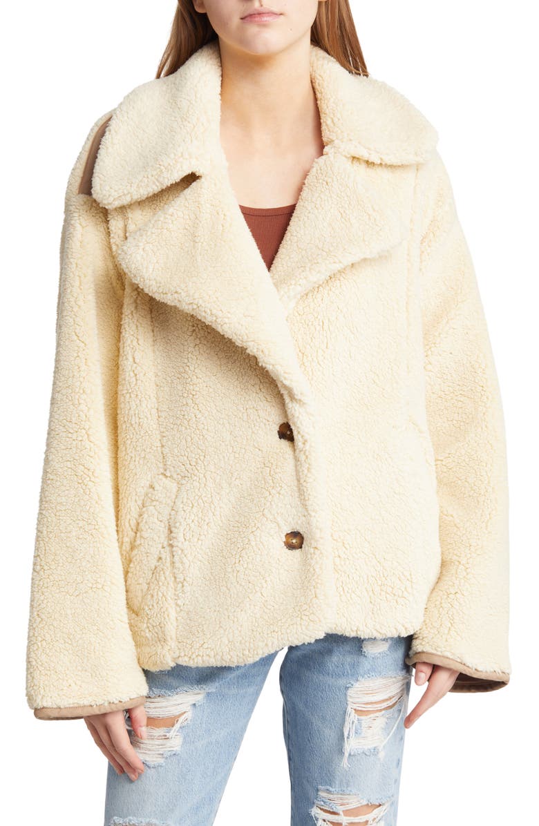 Free People Joplin Faux Fur Teddy Jacket, Alternate, color,
