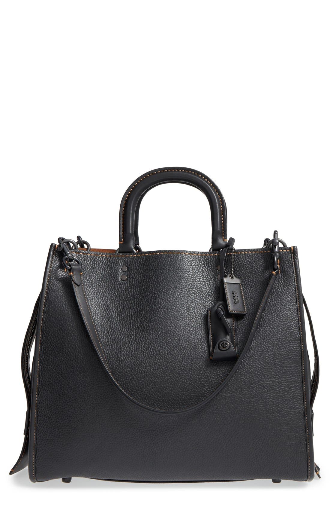 COACH 1941 'Rogue 36' Leather Satchel, Main, color, 
