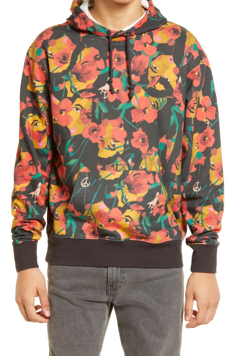 Nordstrom Cristina Martinez Gender Inclusive Graphic Fleece Hoodie, Main, color, 