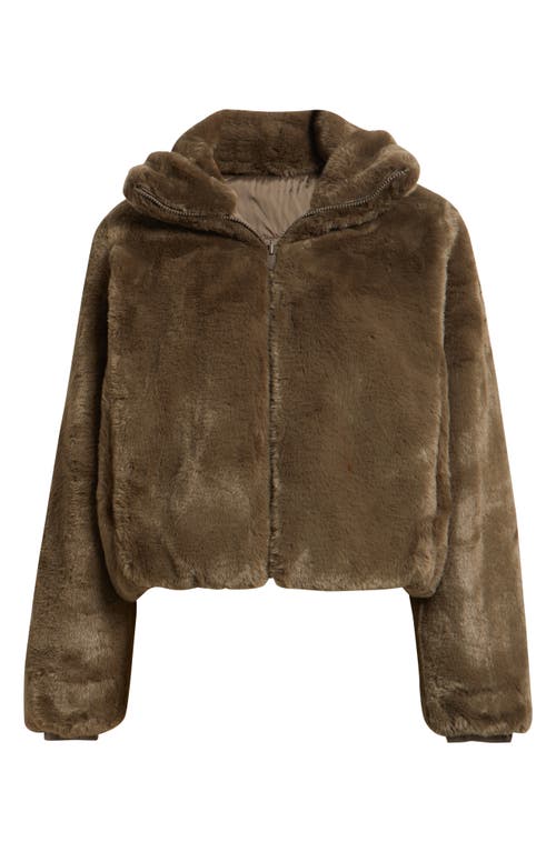 Save The Duck Jeon Water Repellent Reversible Faux Fur Jacket In Brown