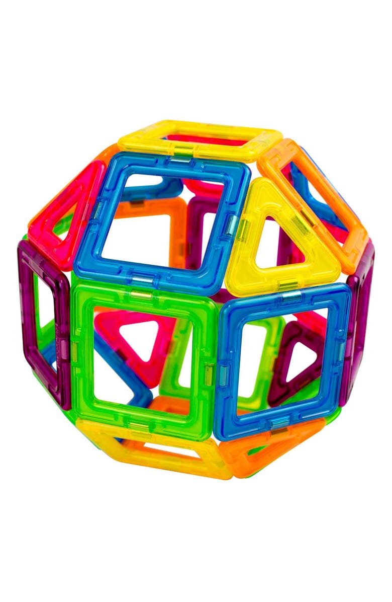 Magformers 'Creator' Neon Magnetic 3D Construction Set, Alternate, color, 