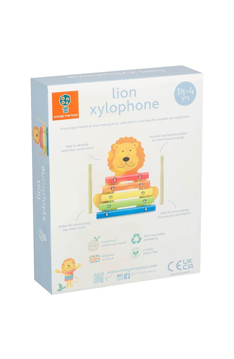 ORANGE TREE TOYS Xylophone Lion Toy Musical Instruments, 3 Pieces, Alternate, color, Multicolored