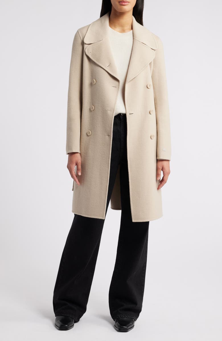 Soia & Kyo Safira Double Breasted Wool Blend Coat, Alternate, color,