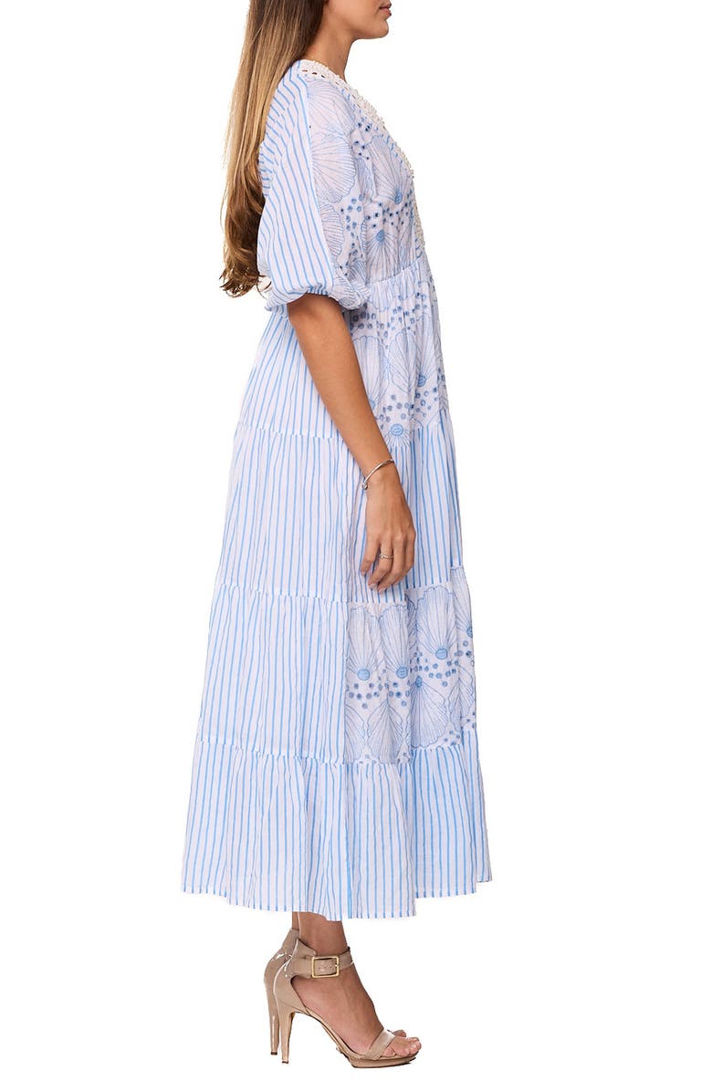 RANEES Lace Maxi Dress, Alternate, color, Pastel Blue