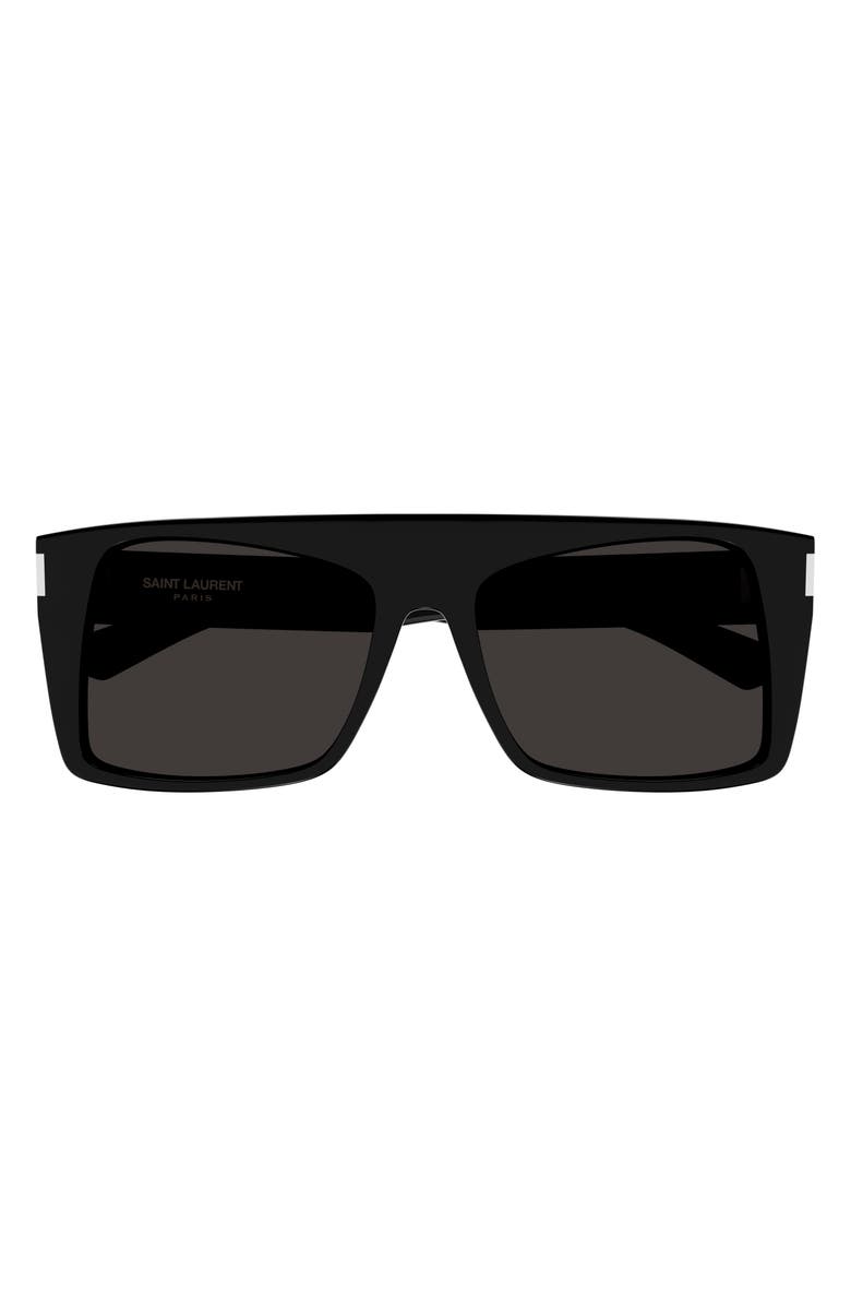 Saint Laurent Vitti 58mm Square Sunglasses, Main, color,
