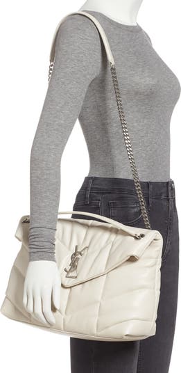 Medium Lou Leather Puffer Bag