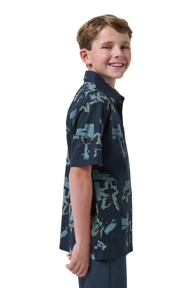 Kids' Y Favorite Hello Polo, Alternate, color, TOTAL ECLIPSE