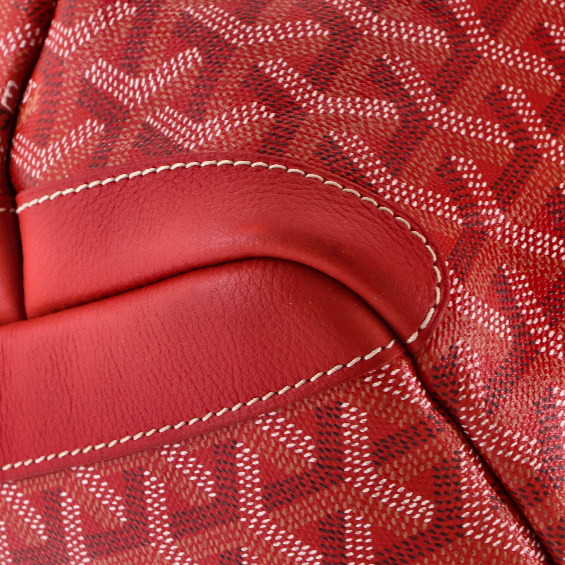 Pre-Owned Goyard Artois Tote Coated Canvas MM, Alternate, color, Red