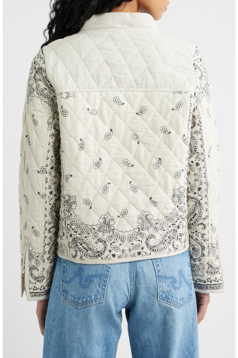Carlos Quilted Jacket, Alternate, color, PAISLEY CREAM