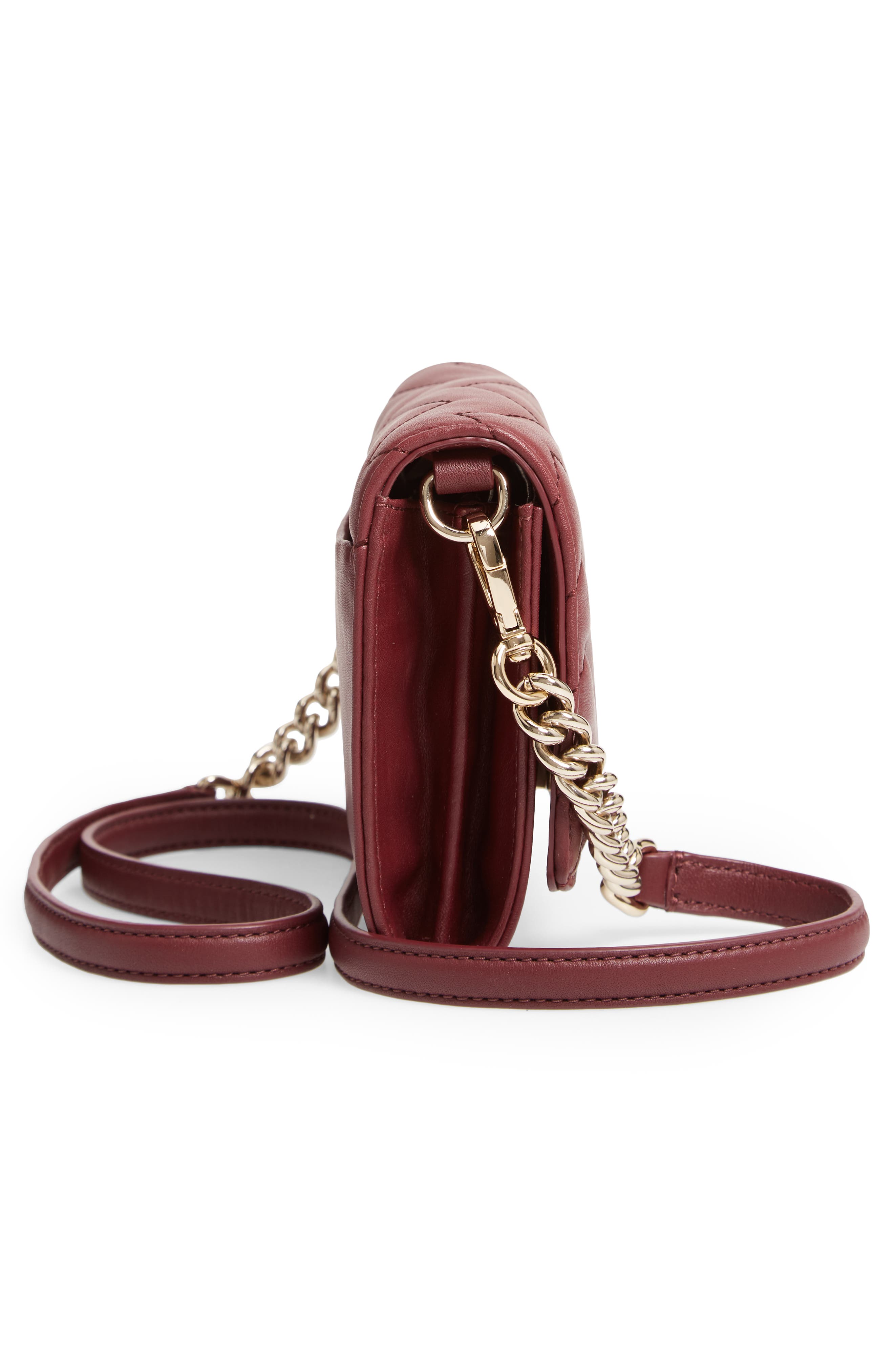 reese park – wyn quilted leather crossbody, Alternate, color, CHERRYWOOD
