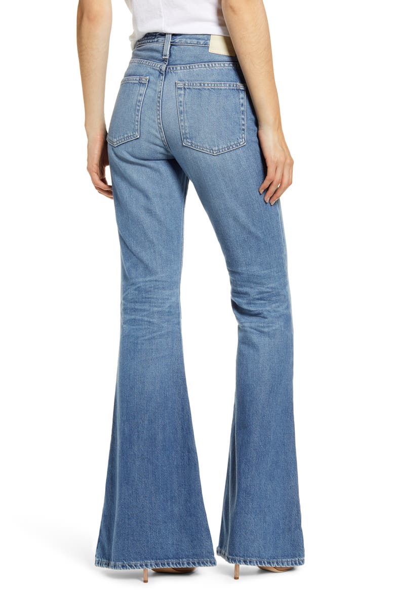 Iva High Waist Bell Bottom Jeans, Alternate, color, 20 YEARS HASTE