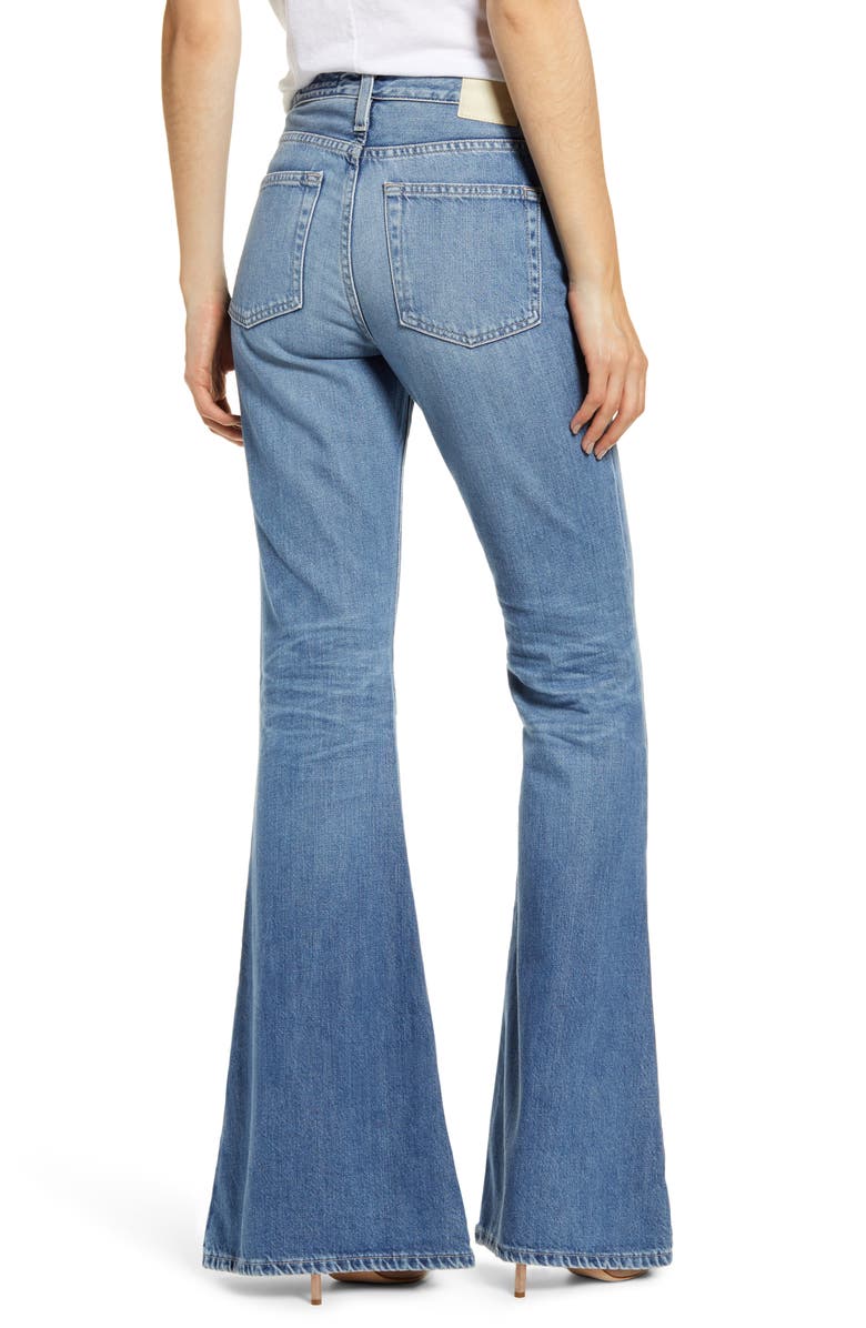 AG Iva High Waist Bell Bottom Jeans, Alternate, color, 20 Years Haste