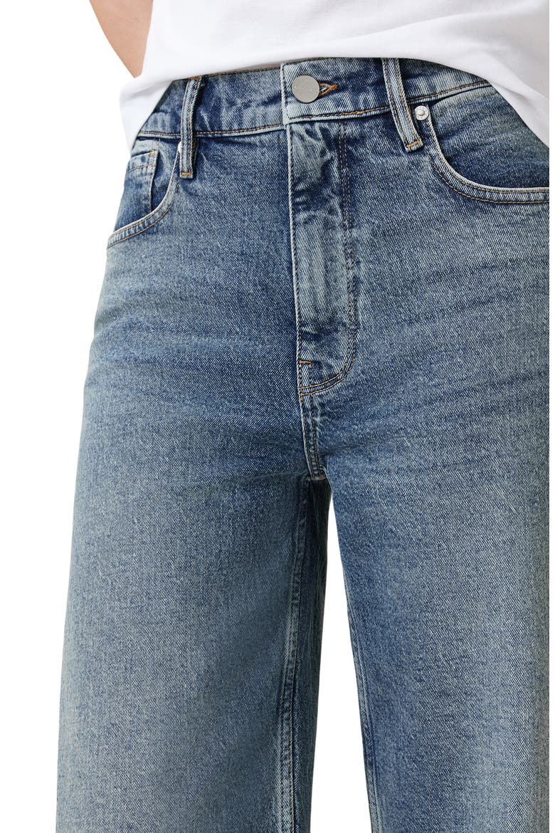 Sadie Barrel Leg Jeans, Alternate, color, WASHED INDIGO
