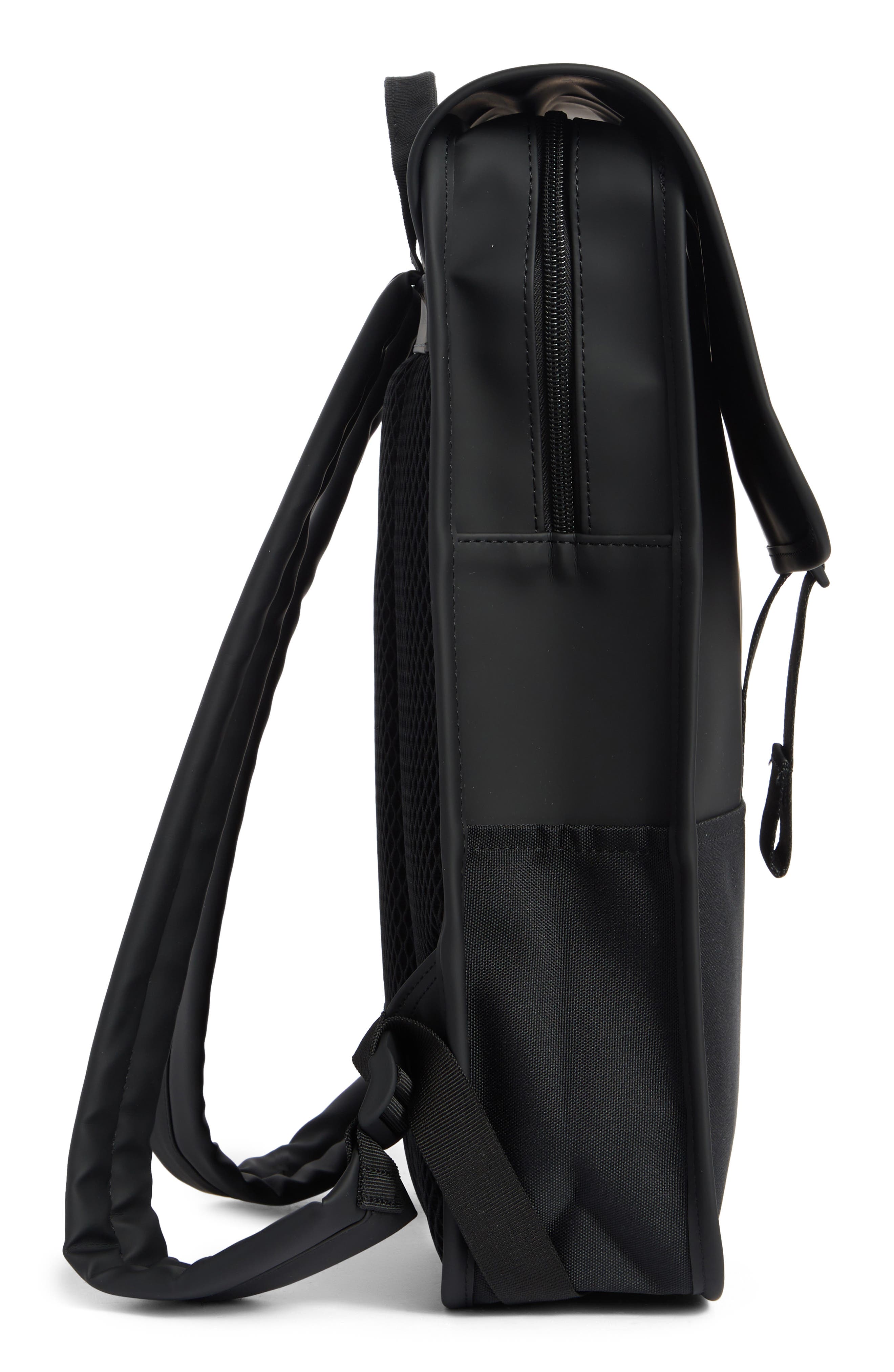 Rains Mini W3 Trail Waterproof Backpack, Alternate, color, Black