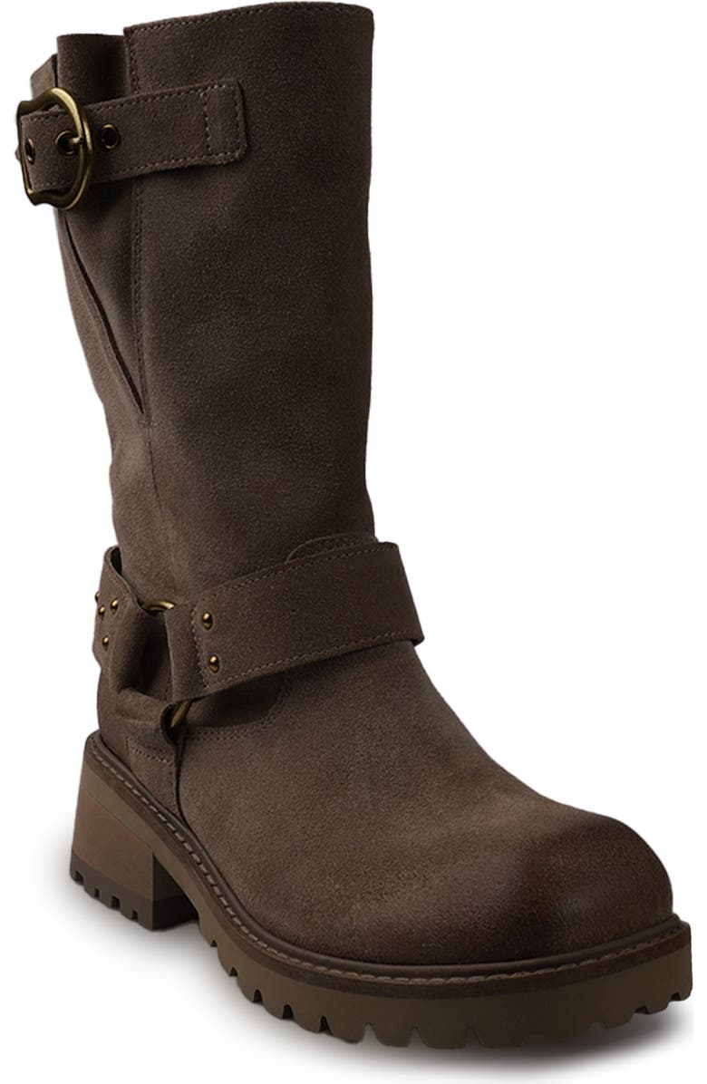 Candie's Knee High Platform Boot, Main, color, Taupe