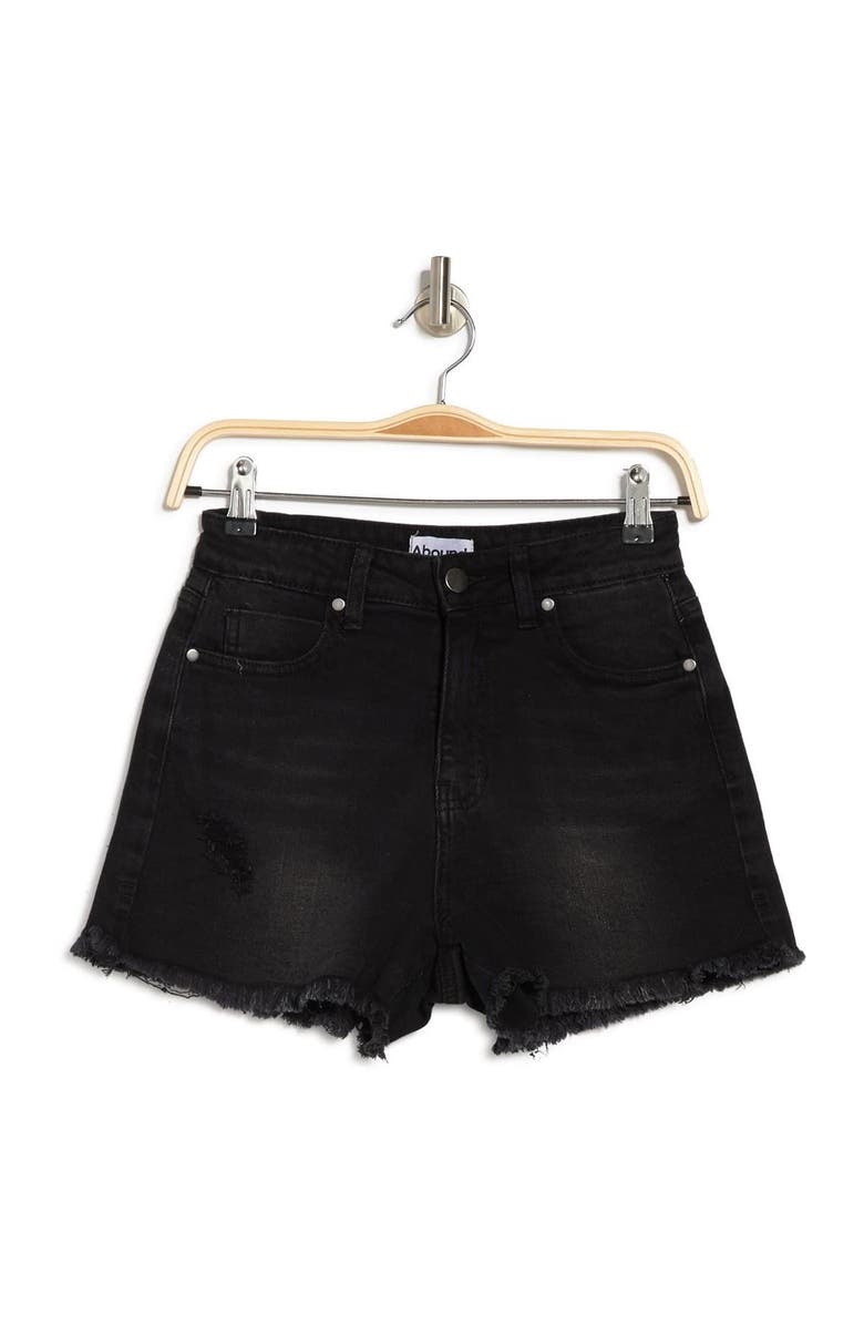 Abound Frayed Hem Sustainable Denim Shorts, Alternate, color, 