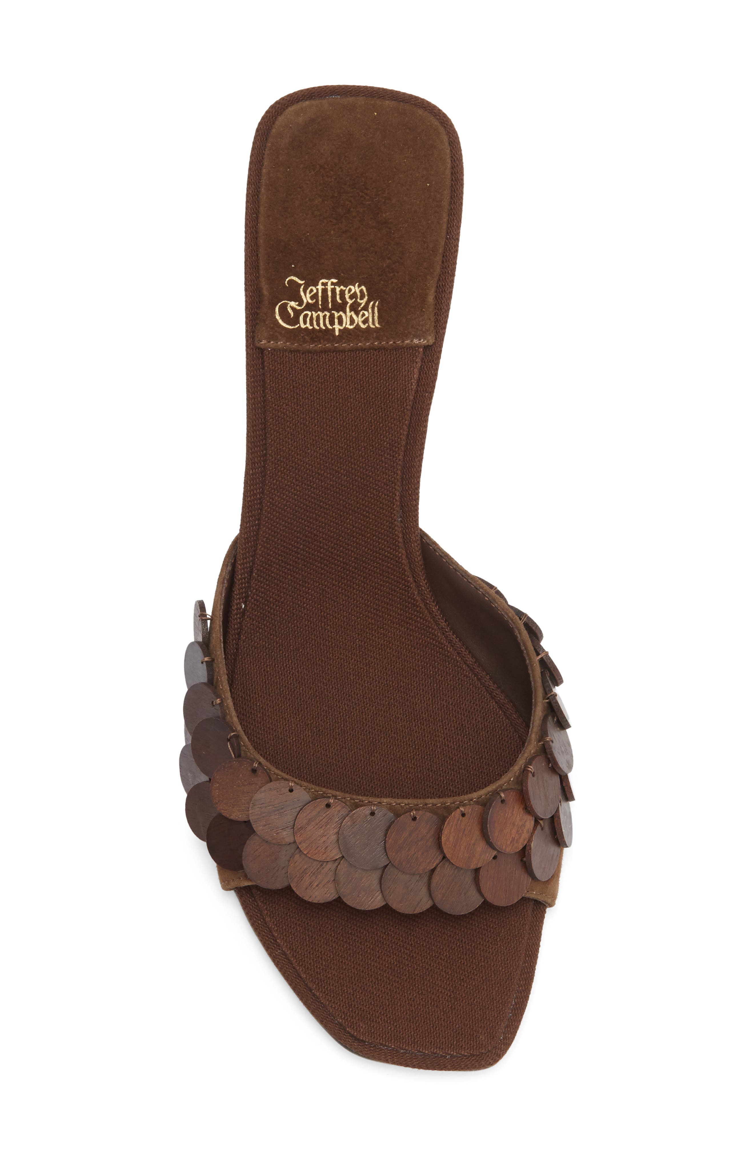 Jeffrey Campbell Islara Kitten Heel Slide Sandal, Alternate, color, Brown Combo