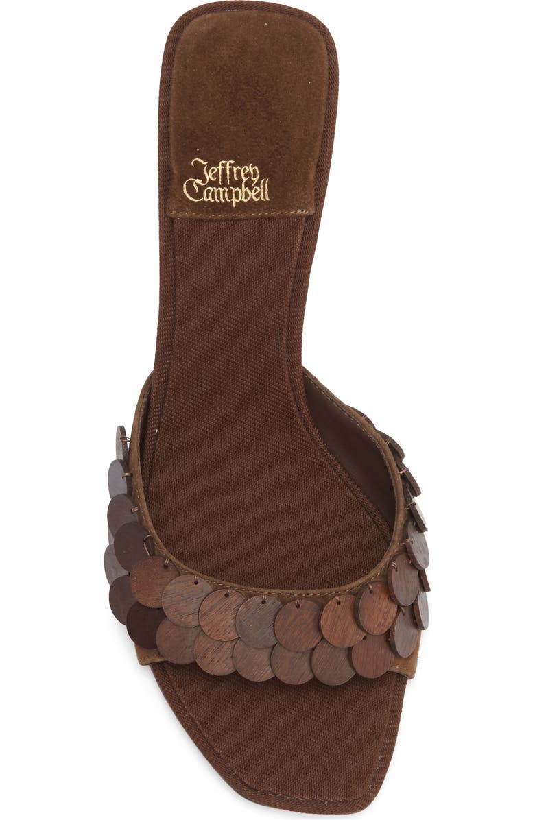 Jeffrey Campbell Islara Kitten Heel Slide Sandal, Alternate, color, Brown Combo
