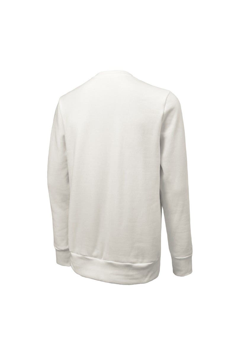 Majestic Threads Unisex Majestic Threads White Atlanta Falcons Sundays Block Letter Crewneck Pullover Sweatshirt, Alternate, color, White