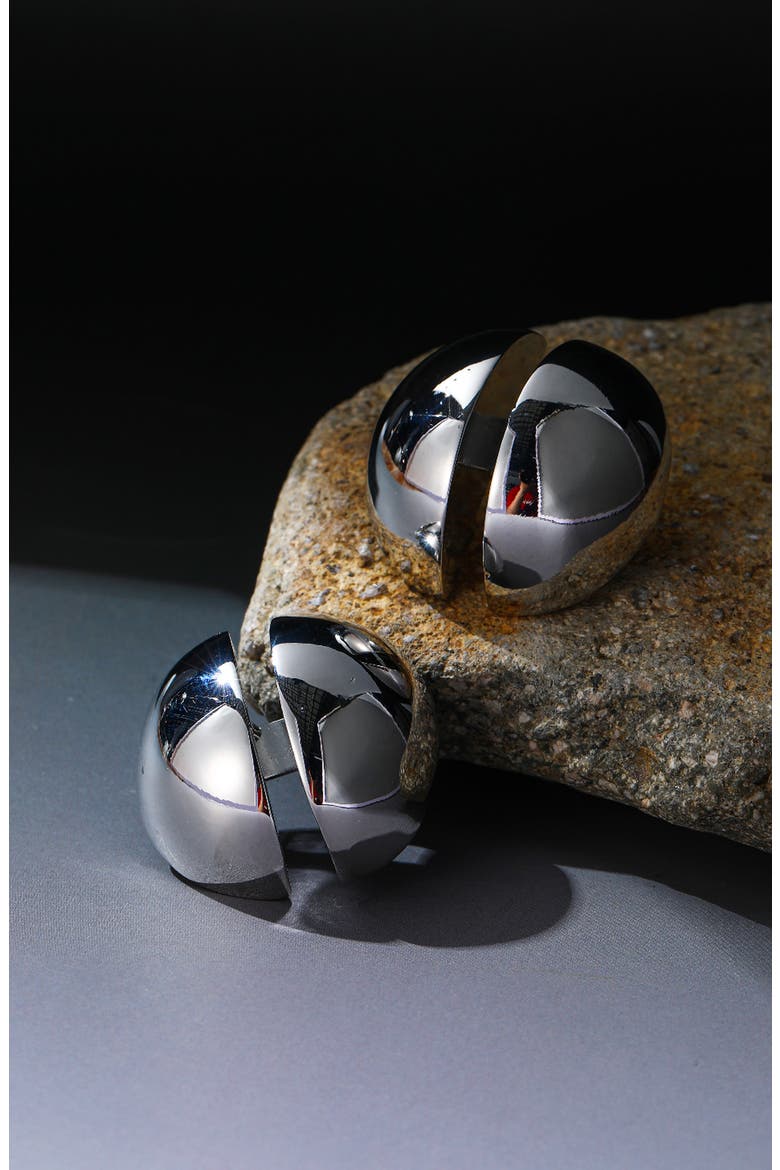 Heritage Earrings, Alternate, color, Silver