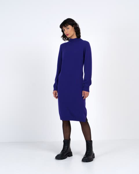 Turtle Neck Knitted Dress