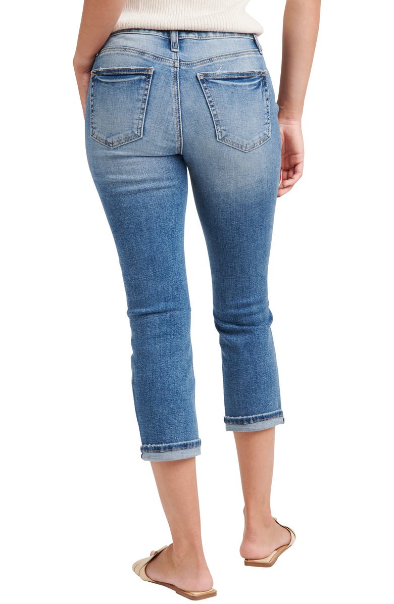 Silver Jeans Co. Suki Mid Rise Capri Jeans, Alternate, color, 