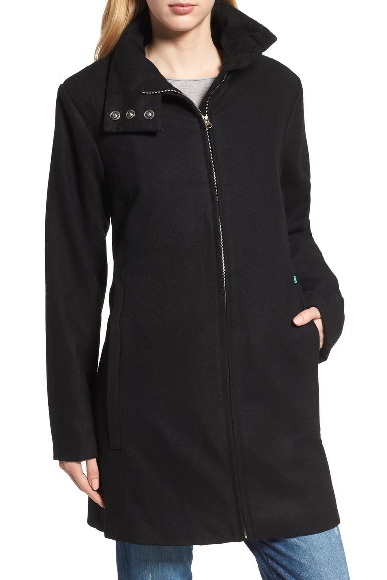 Convertible 3-in-1 Maternity/Nursing Coat, Alternate, color, BLACK