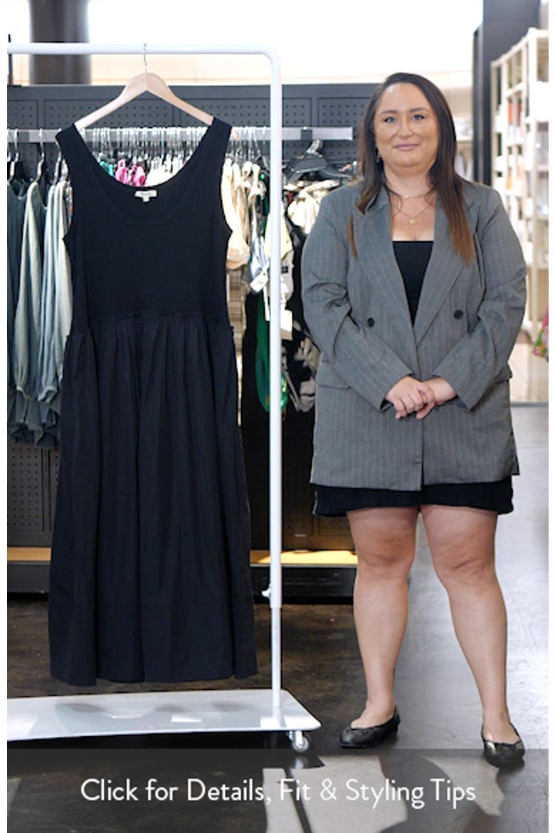 Mixed Media Scoop Neck Maxi Dress video