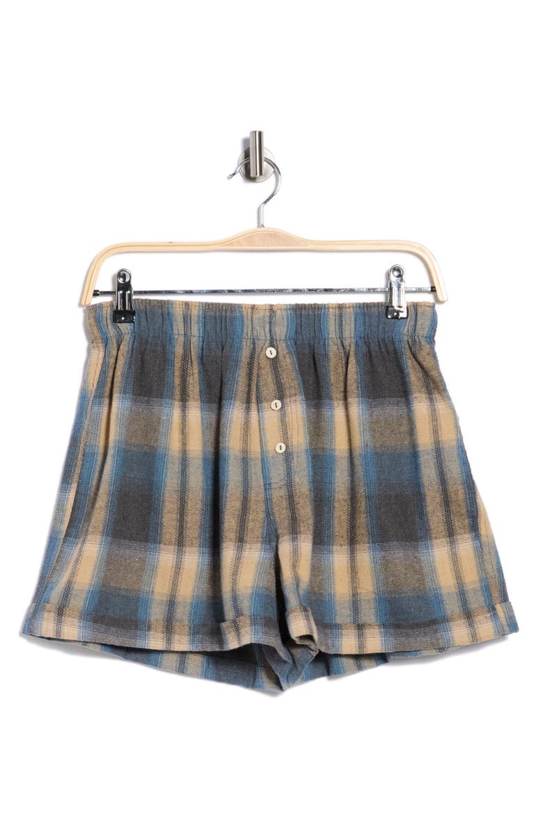 Free People Sunday Morning Lounge Shorts, Main, color, Soft Blue