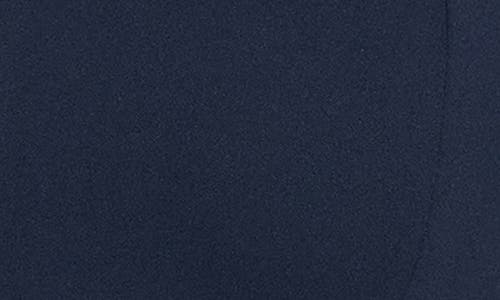 Calvin Klein Logo Zip Scuba Crepe Dress In Indigo