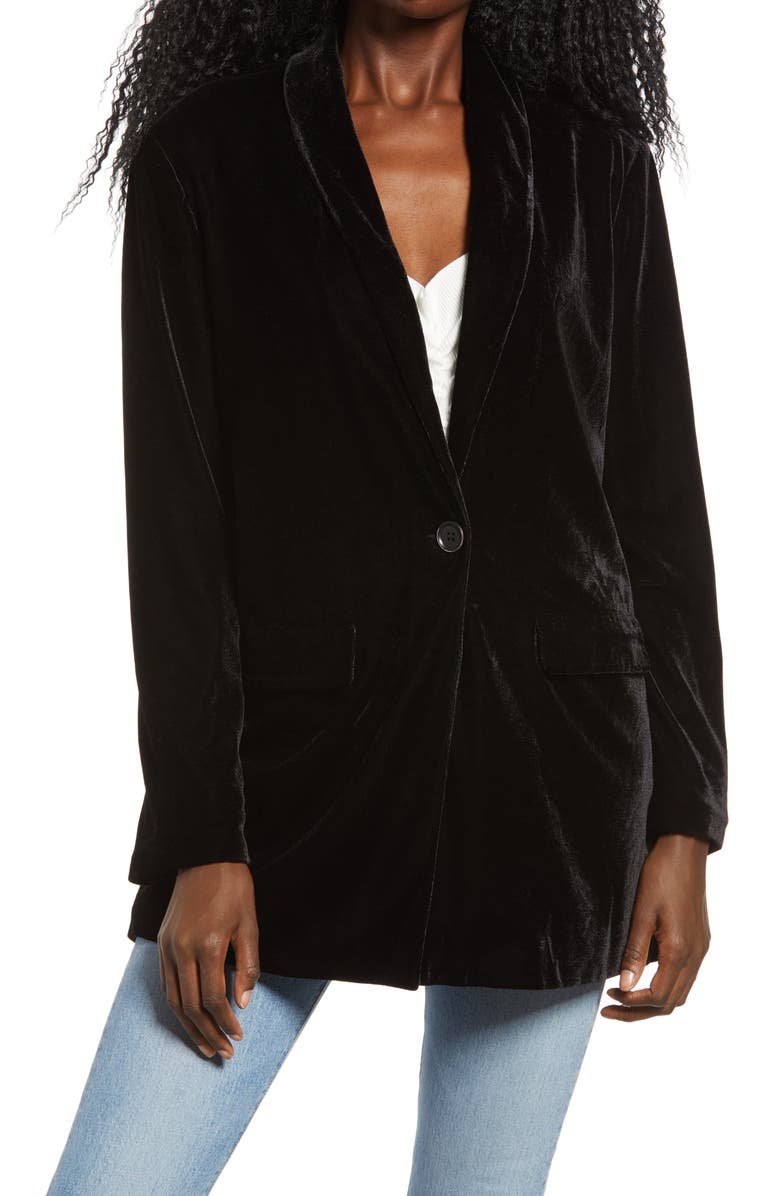 Endless Rose Velvet Blazer, Alternate, color,