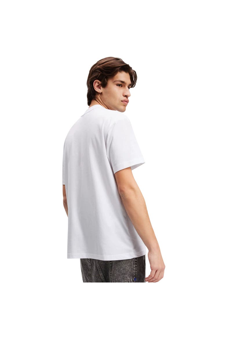 Men's Rubber Patch T-Shirt, Alternate, color, White