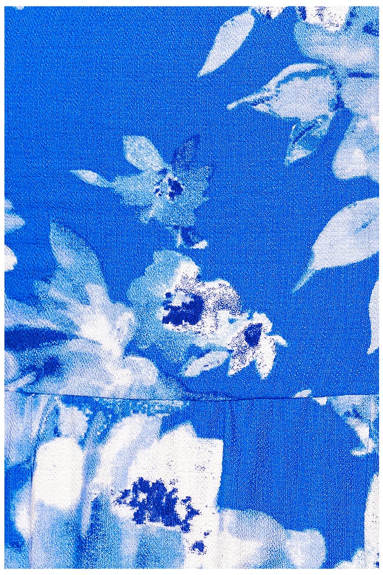 Floral Tie Back Maxi Dress, Alternate, color, BLUE MULTI