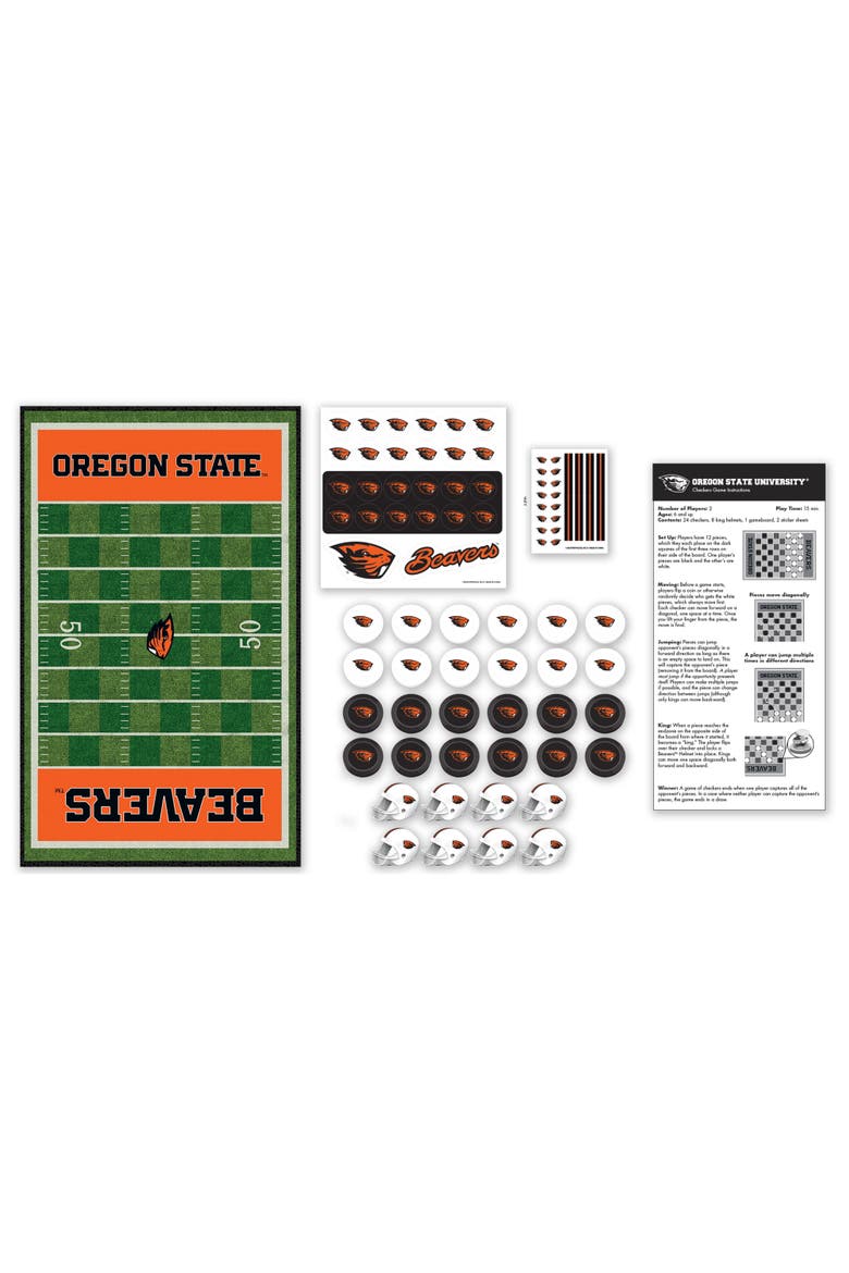 Oregon State Beavers Checkers Board Game, Alternate, color, Multicolor