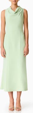 Elliatt Jamie Cowl Neck Crepe Cocktail Dress