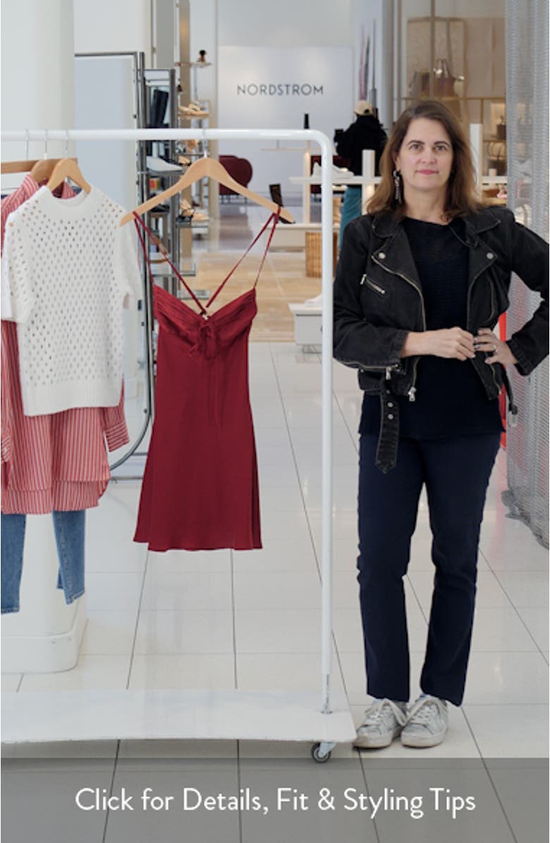 Glendon Satin Minidress, sales video thumbnail