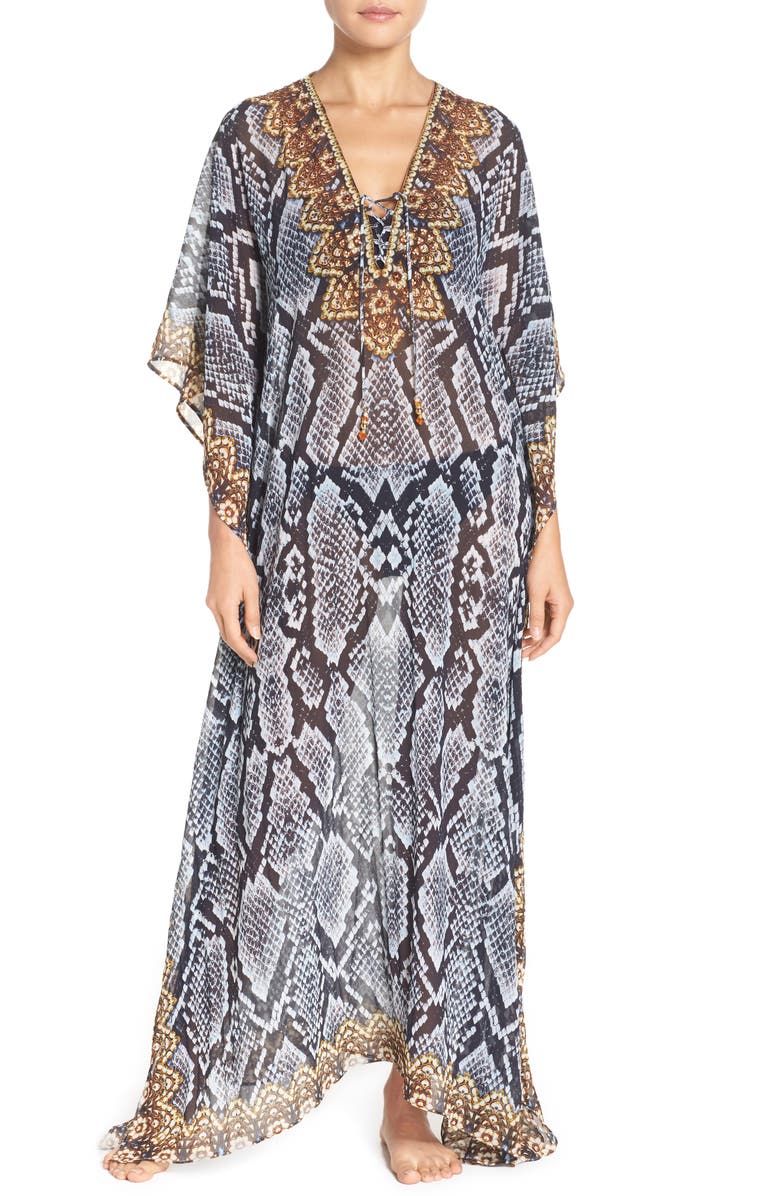 Asa Kaftans Shiraz Long Kaftan, Main, color, 