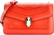 Pre-Owned Bvlgari Serpenti Forever Shoulder Bag Metallic Leather Small