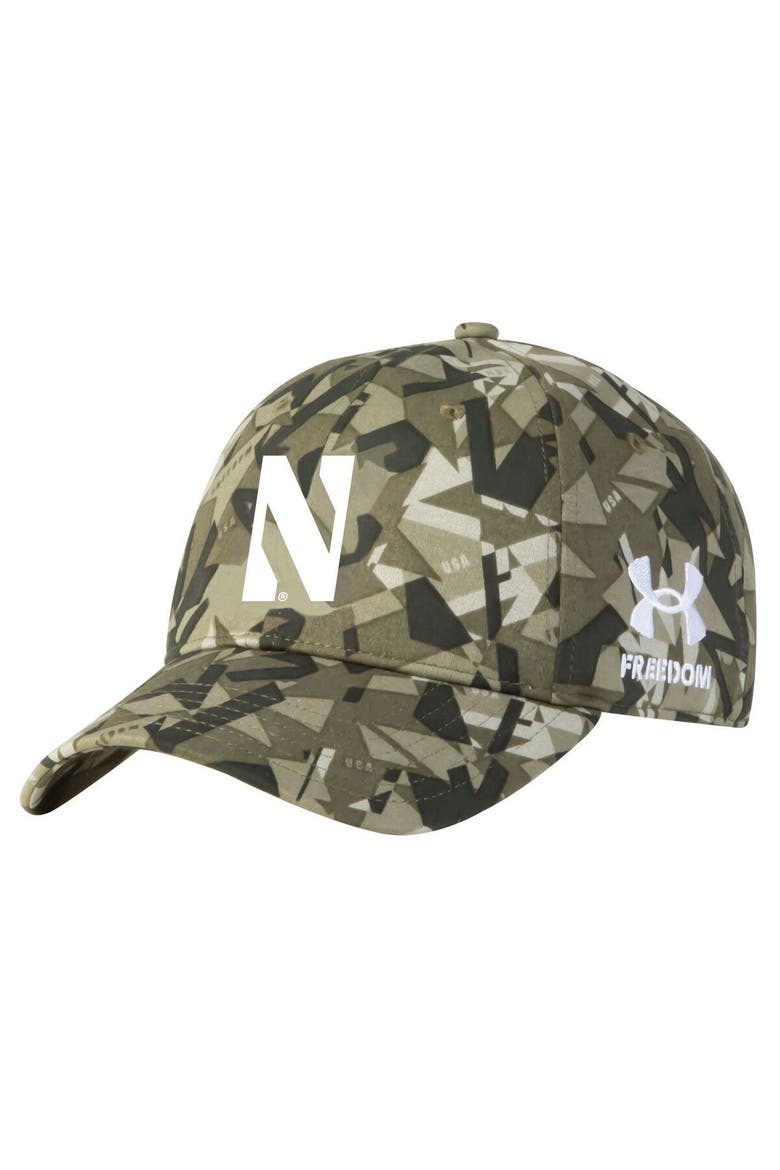 Men's Under Armour  Camo Northwestern Wildcats Freedom Collection Adjustable Hat, Main, color, Camo