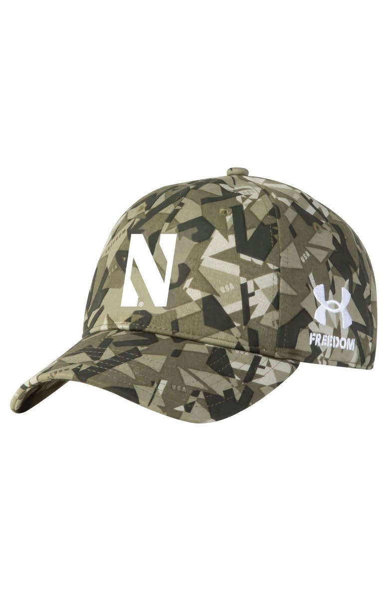 Under Armour Men's Under Armour Camo Northwestern Wildcats Freedom Collection Adjustable Hat, Main, color, Camo