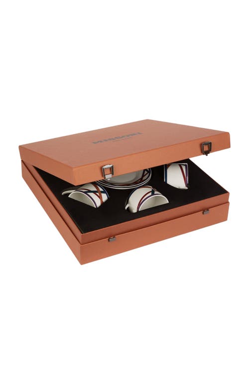 Missoni Nastri Set-of-six Teacups In Multi